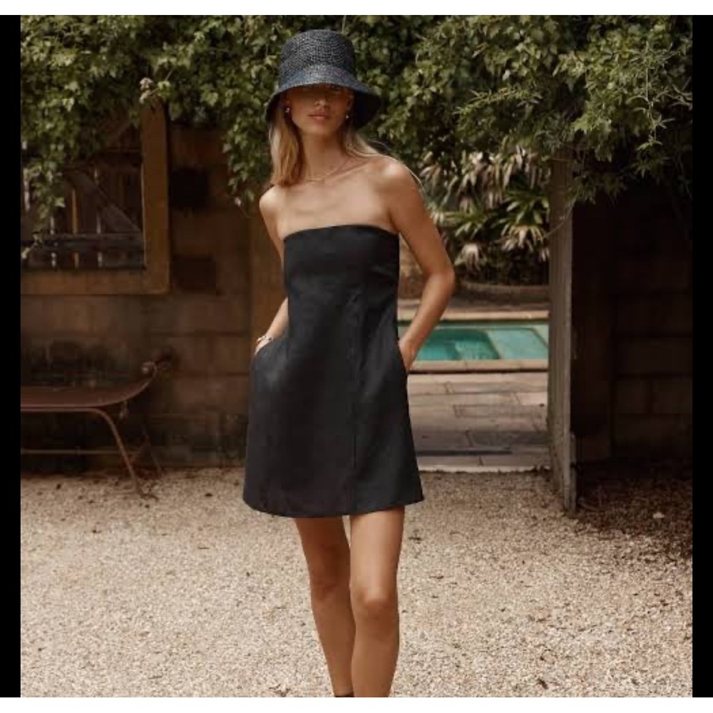 DISSH Strapless Mini Dress in Black